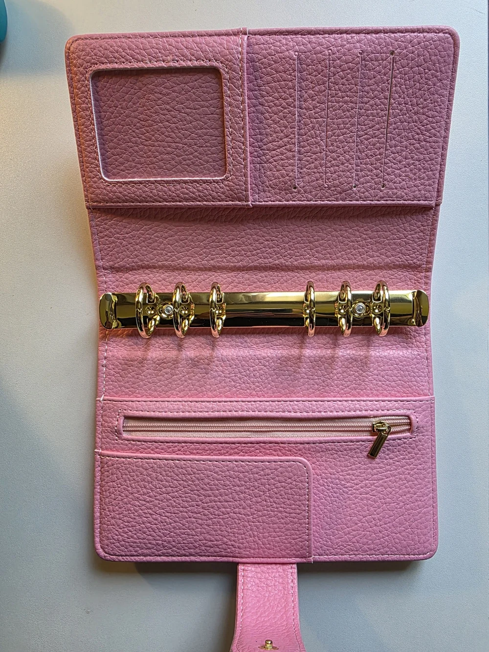 Pink A6 Personal Binder With Snap Closure